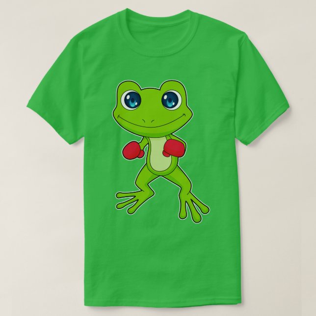 Camiseta Sapo Boxer in a box Luvas (Frente do Design)