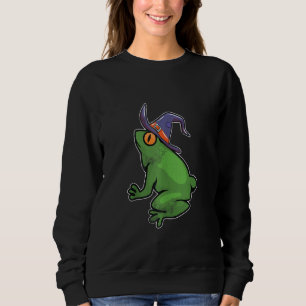 Camiseta Sapo Bruxa Preguiçosa de Halloween Feiticeiro Engr