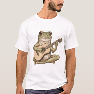 Camiseta Sapo Caprichoso Tocando Violão