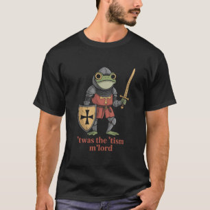 Camiseta Sapo Cavaleiro Medieval Engraçado do Senhorismo 