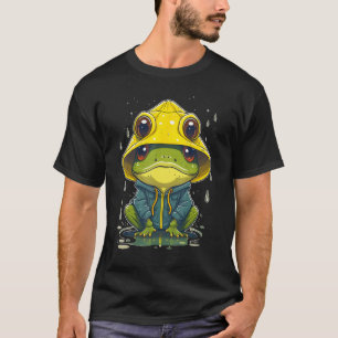 Camiseta Sapo chuvoso em um Cabo Chuva Amarelo