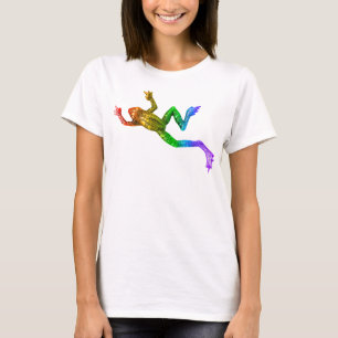 Camiseta Sapo colorido arco-íris de SlipperyJoe renderizado