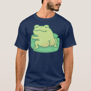 Camiseta Sapo Com Bumbum Cuja Lilly Pad Está Deitada