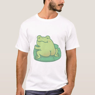 Camiseta Sapo Com Bumbum Cuja Lilly Pad Está Deitada