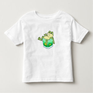 Camiseta Sapo com copo de suco