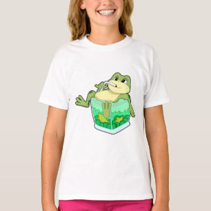 Camiseta Sapo com copo de suco