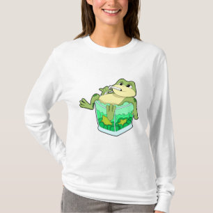Camiseta Sapo com copo de suco