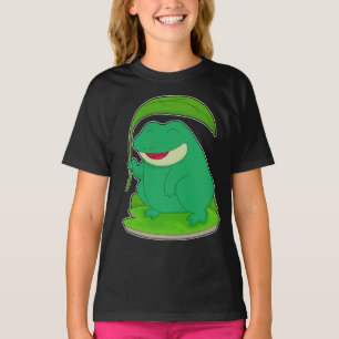 Camiseta Sapo com Folha como Sunshade
