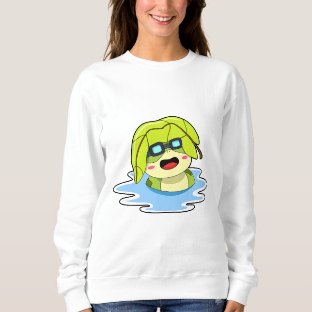 Camiseta Sapo com Folha de Nado (Frente)