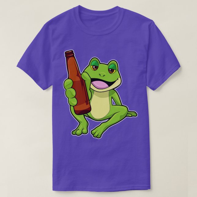 Camiseta Sapo com Garrafa de Cerveja (Frente do Design)