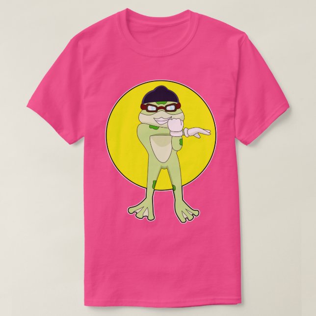 Camiseta Sapo com óculos de natação (Frente do Design)