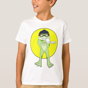 Camiseta Sapo com óculos de natação