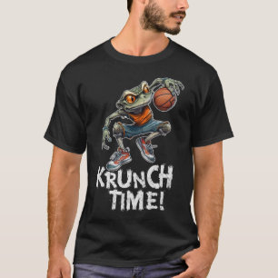 Camiseta sapo com sapo de basquete