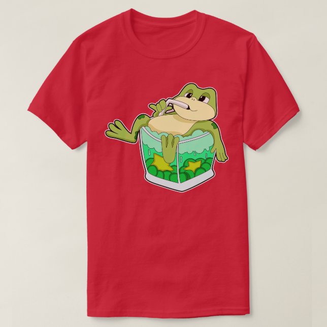 Camiseta Sapo Com Vidro De Sumo (Frente do Design)