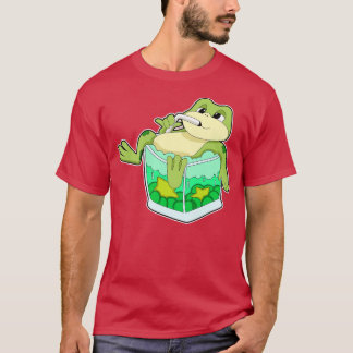 Camiseta Sapo Com Vidro De Sumo