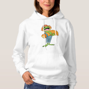 Camiseta Sapo como agricultor com palha