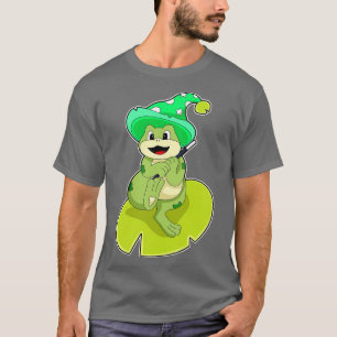 Camiseta Sapo como assistente com varinha mágica