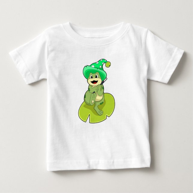 Camiseta Sapo como assistente com varinha mágica (Frente)