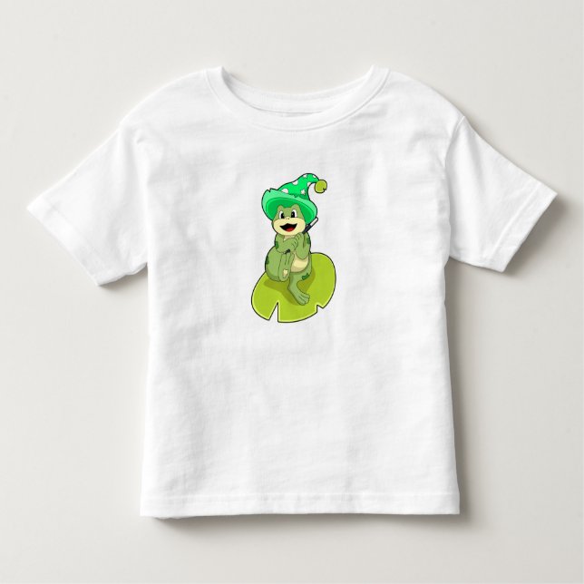 Camiseta Sapo como assistente com varinha mágica (Frente)