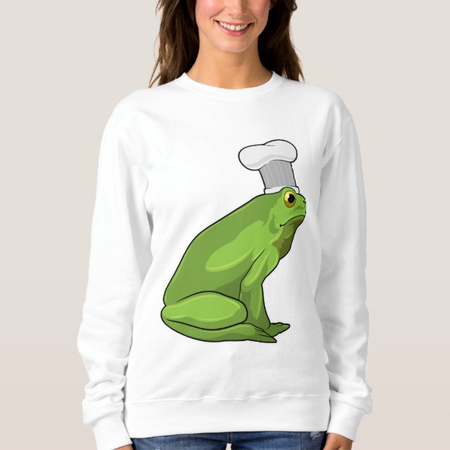 Camiseta Sapo como cozinhar com chapéu de chef (Frente)