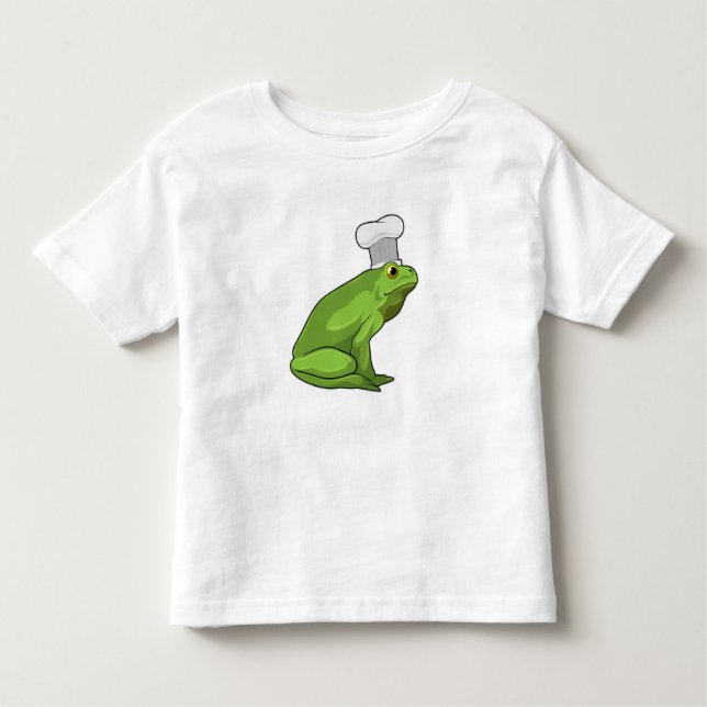 Camiseta Sapo como cozinhar com chapéu de chef (Frente)