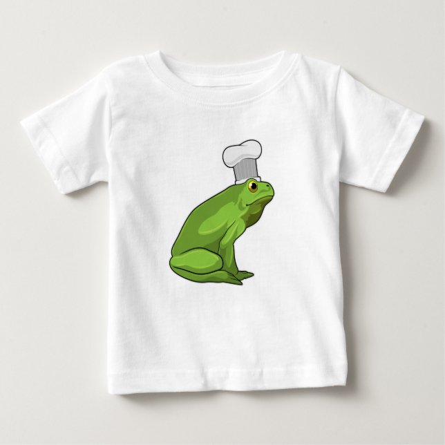 Camiseta Sapo como cozinhar com chapéu de chef (Frente)
