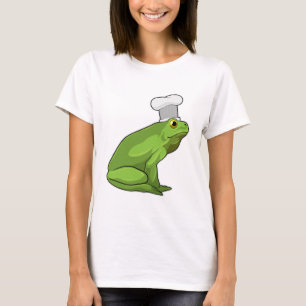 Camiseta Sapo como cozinhar com chapéu de chef