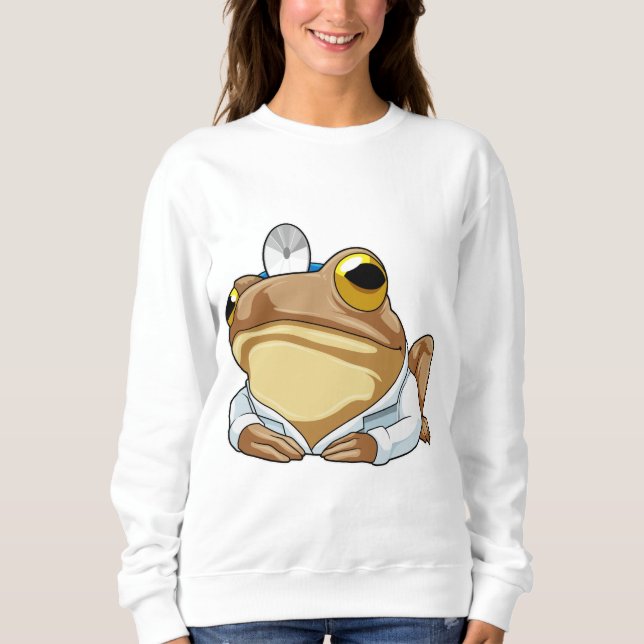 Camiseta Sapo como Doutor com casaco de Doutor (Frente)