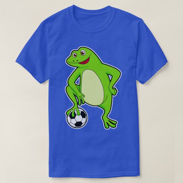 Camiseta Sapo como jogador com bola (Frente do Design)