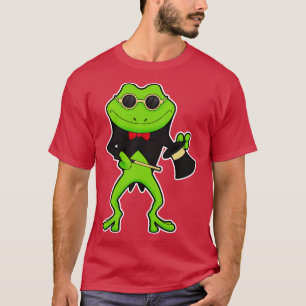 Camiseta Sapo como Mágico com Chapéu de Varinha Mágica