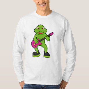 Camiseta Sapo como músico com violão