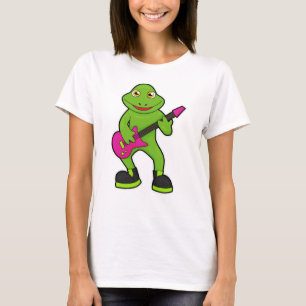 Camiseta Sapo como músico com violão