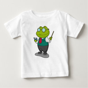 Camiseta Sapo como professor com livro