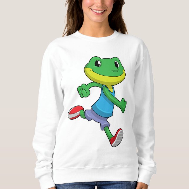 Camiseta Sapo como Runner em Execução (Frente)