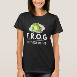 Camiseta Sapo Confie Completamente Em Deus Capturador