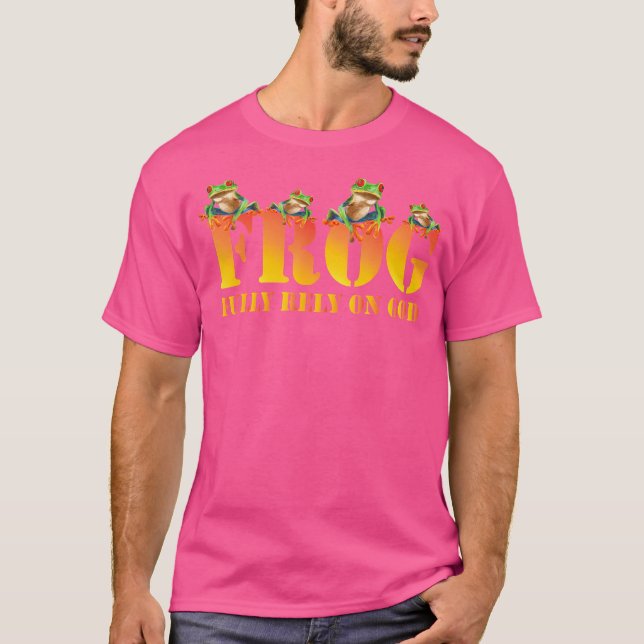 Camiseta Sapo Confie Totalmente em Deus (Frente)