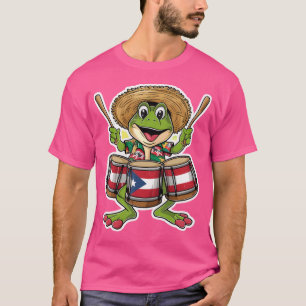 Camiseta Sapo Coqui de Porto Rico Taino Boricua