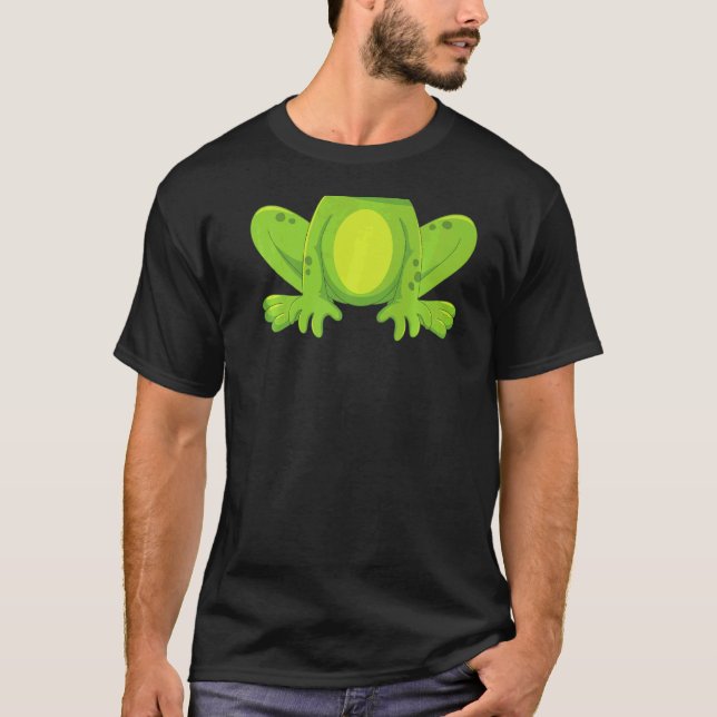 Camiseta Sapo Costume Sapo Crianças Sapo Bonito Dia das Bru (Frente)