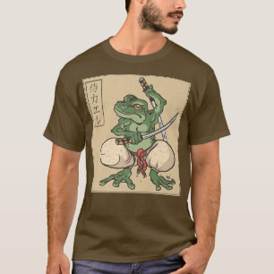 Camiseta Sapo Cottagecore do Samurai Bushido Japonês