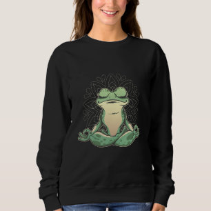 Camiseta Sapo Cottagecore Meditando Cogumelo Celestial Boh