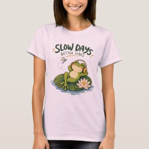 Camiseta Sapo da Natureza Dias Lentos Vibrações Me