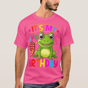 Camiseta sapo De 9 Anos É O Meu 9º Sapo De Aniversário
