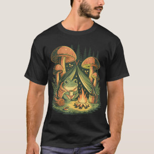Camiseta Sapo de Acampamento Fogueira Vida Selvagem Ao Ar L