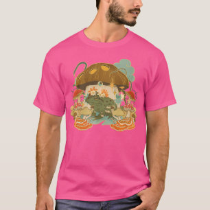 Camiseta Sapo De Algodão Escuro Goblincore E Mus