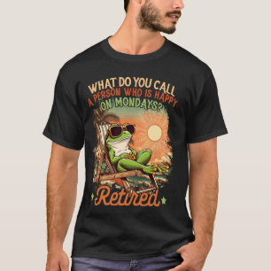 Camiseta Sapo de Aposentadoria de Colega de Trabalho Feliz
