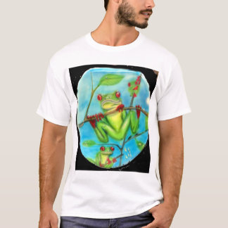 Camiseta Sapo de árvore do verde de floresta tropical
