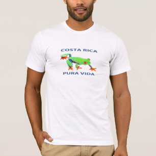 Camiseta sapo de árvore eyed vermelho Costa Rica Vida