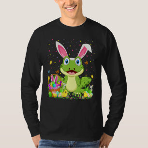 Camiseta Sapo de Árvore páscoa Coelho de Ovo Caça Pasta de