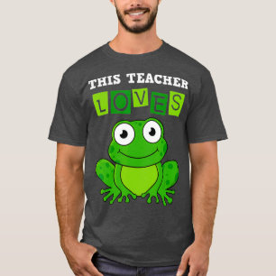 Camiseta Sapo de Árvore Verde do Professor Jardim de Infânc