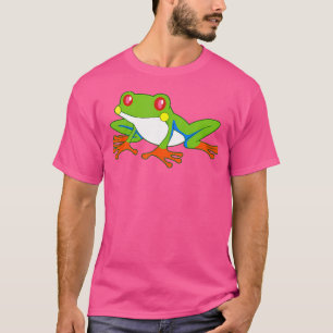 Camiseta Sapo de Árvore Vermelha Adora Sapo de Árvore Verme